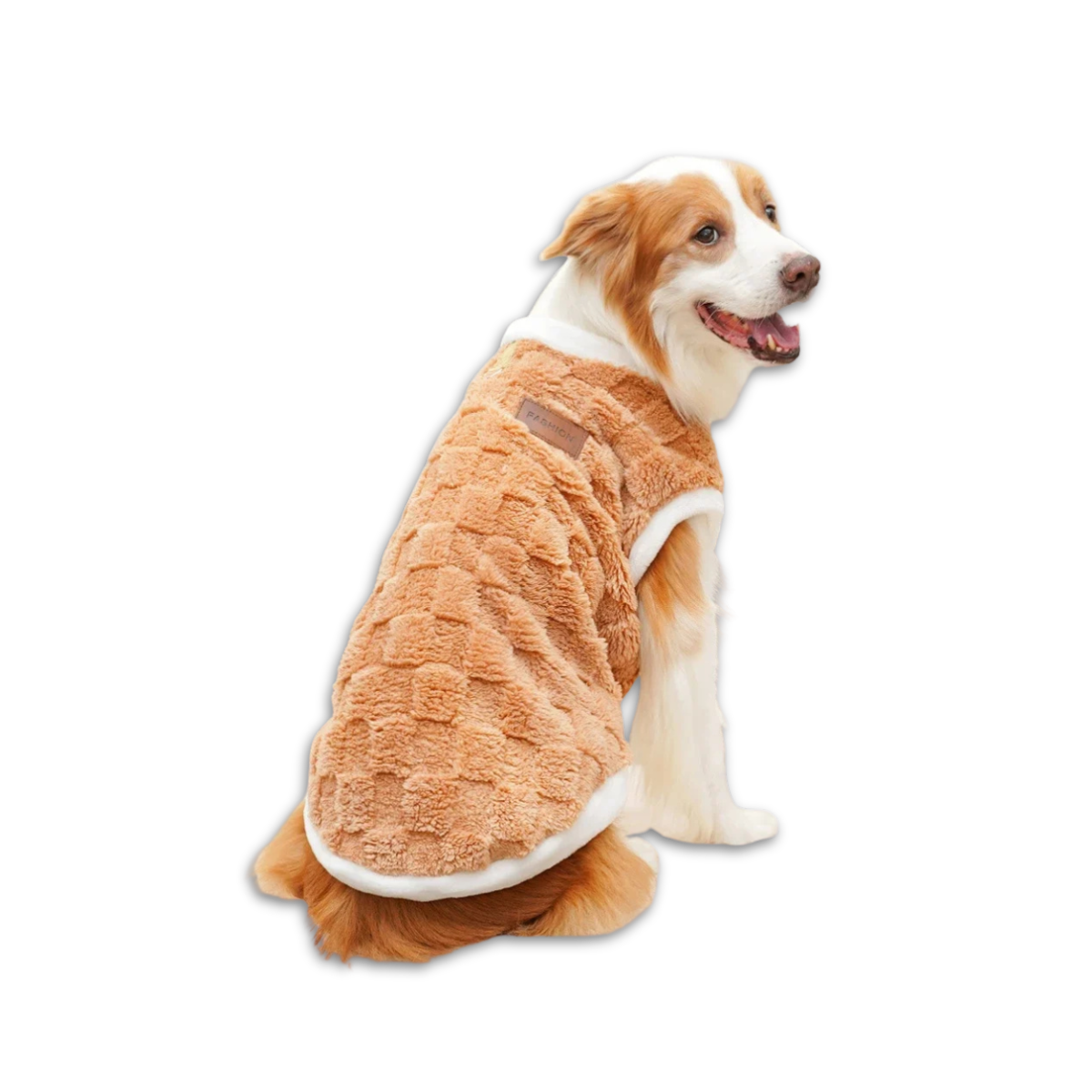 CozyFlair Winter Pet Coat - Brown-  S to 6XL