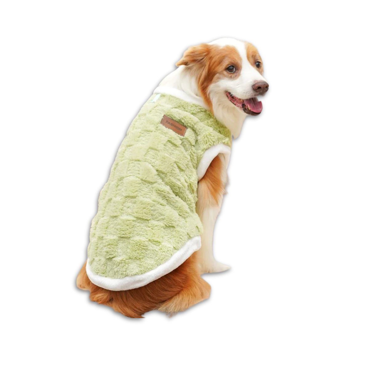 CozyFlair Winter Pet Coat - Green -  S to 6XL