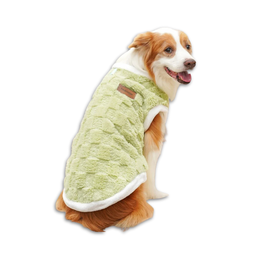 CozyFlair Winter Pet Coat - Green -  S to 6XL