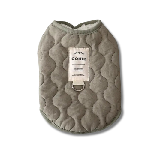 Arctic Comfort™ Winter Coat – Built-in Harness for Dogs & Cats - Green - S to XL