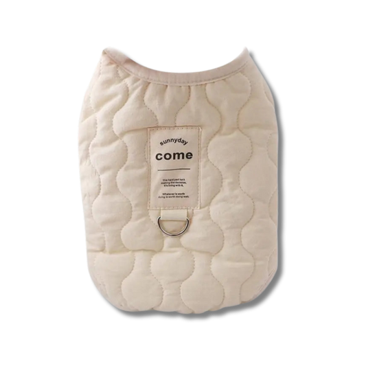 Arctic Comfort™ Winter Coat – Built-in Harness for Dogs & Cats - Biege - S to XL