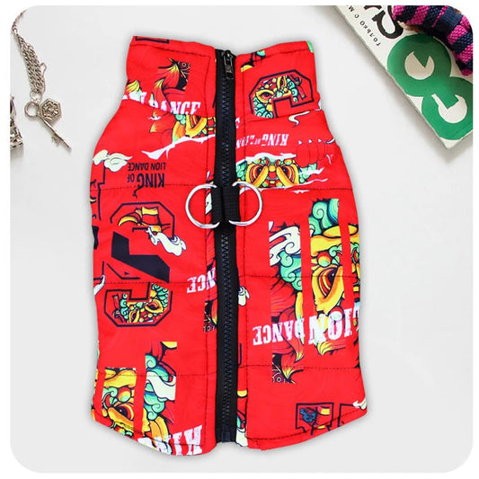 Pawrie LuxeGuard Waterproof Dog Jacket – Autumn/Winter Edition - Red