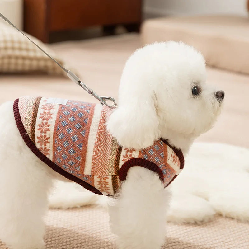 Velour Luxe Pet Jacket - Red Brown - S to XXL