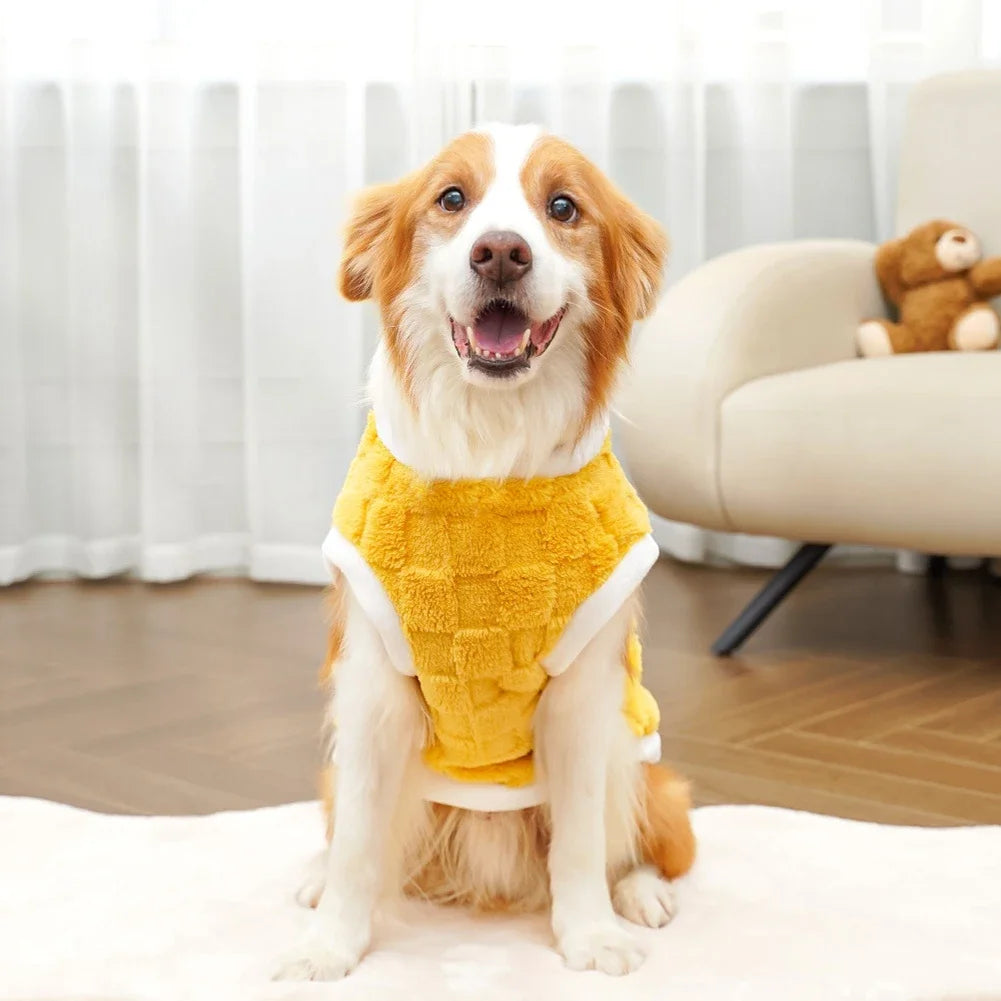 CozyFlair Winter Pet Coat - Yellow - S to 6XL