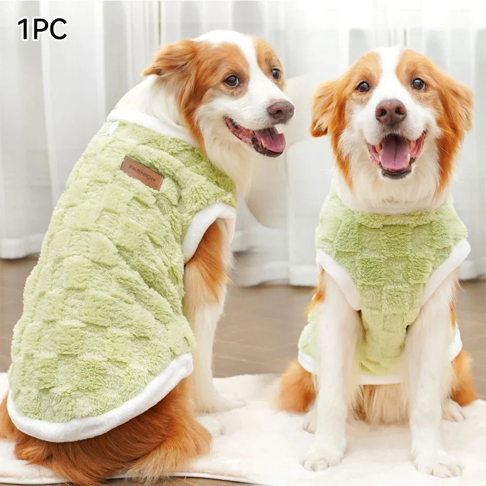 CozyFlair Winter Pet Coat - Green -  S to 6XL
