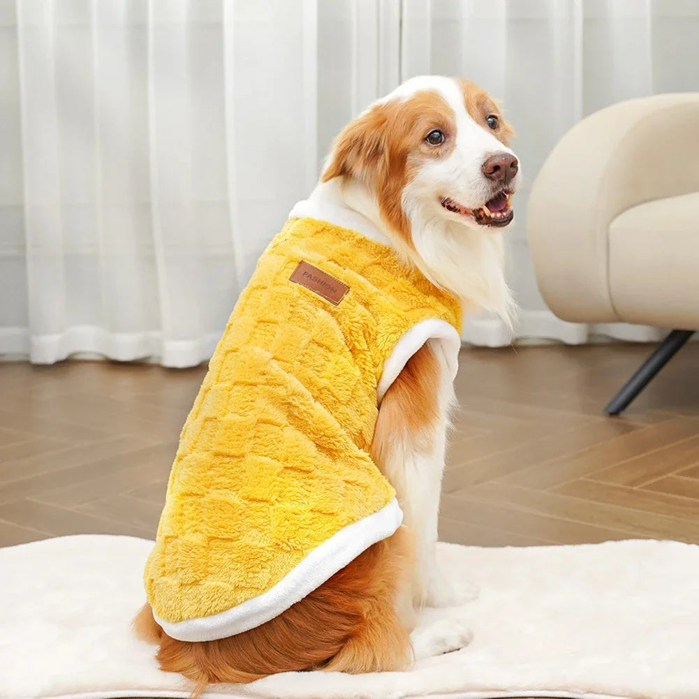 CozyFlair Winter Pet Coat - Yellow - S to 6XL