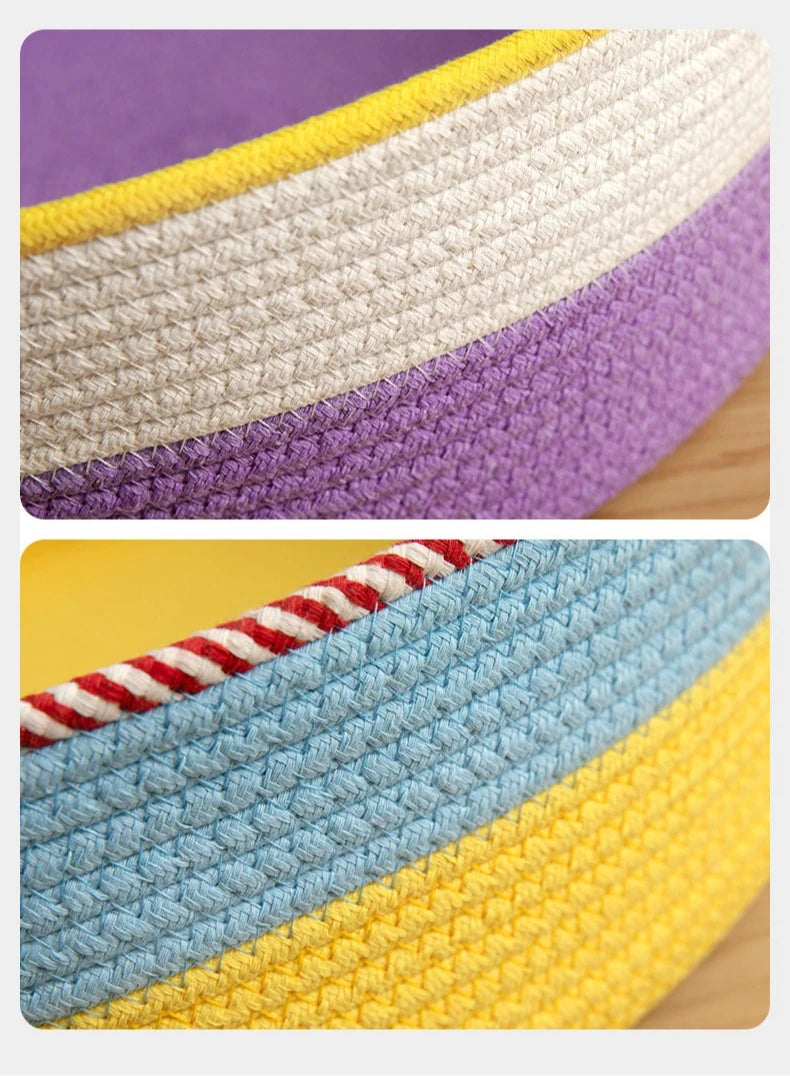 Rattan Haven Cat Bed - JuPet - Purpe Bed Pad