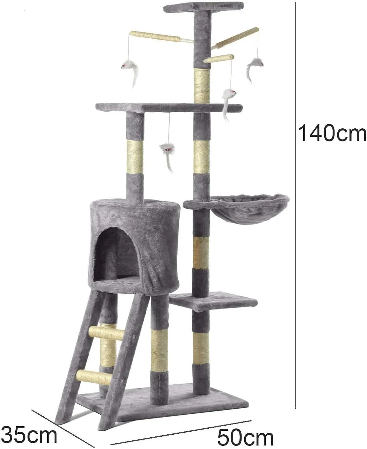 Pawrie Luxe Cat Tower - 140cm