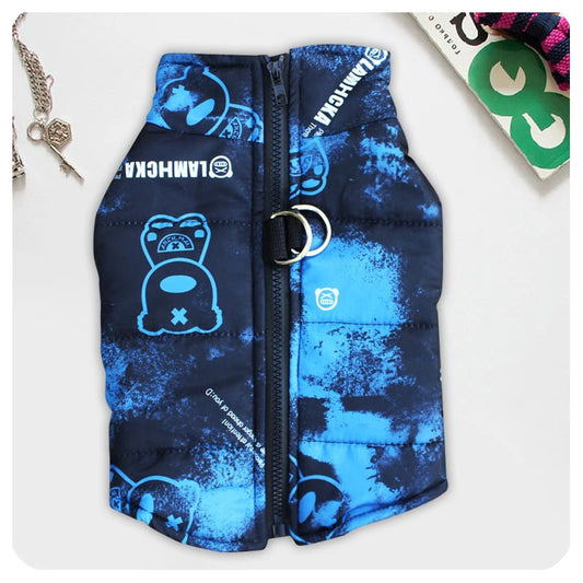 Pawrie LuxeGuard Waterproof Dog Jacket – Autumn/Winter Edition - Blue