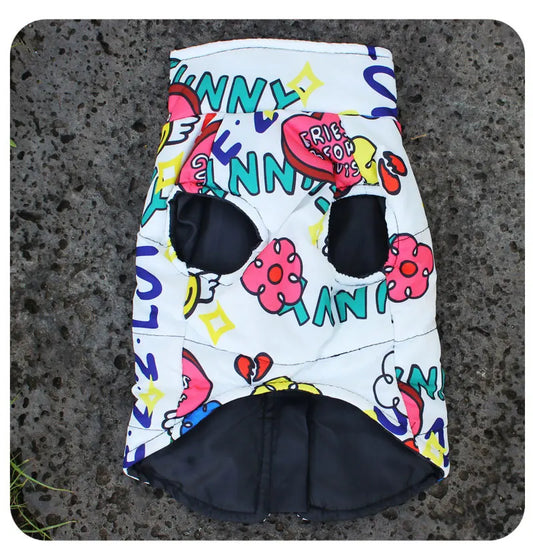 Pawrie LuxeGuard Waterproof Dog Jacket – Autumn/Winter Edition - White