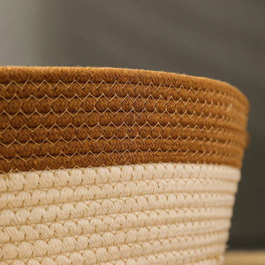 Rattan Woven Cat Bed – Handmade with Washable Cushion - Brown