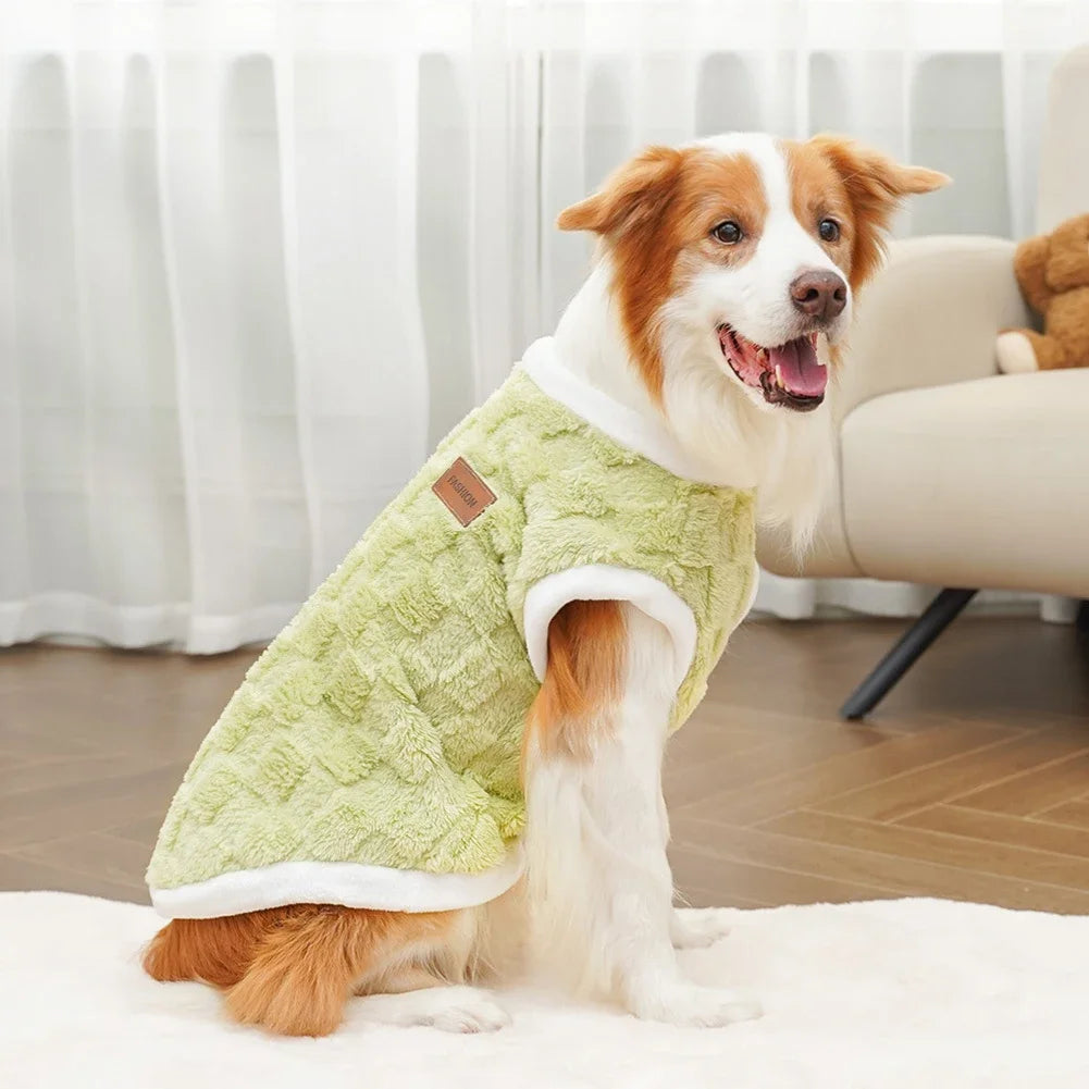 CozyFlair Winter Pet Coat - Green -  S to 6XL