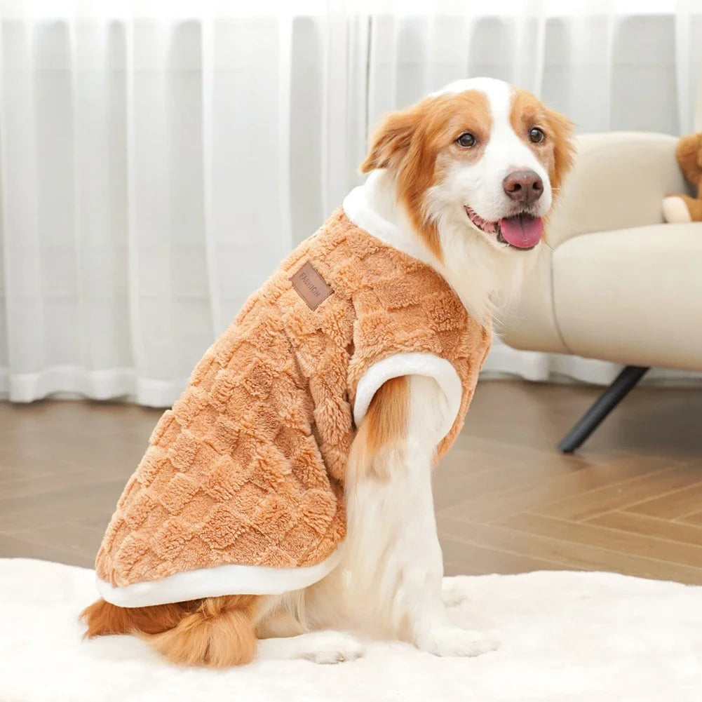 CozyFlair Winter Pet Coat - Brown-  S to 6XL