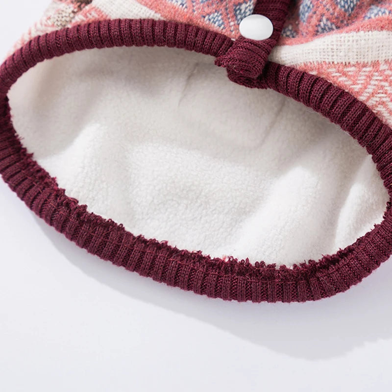 Velour Luxe Pet Jacket - Red Brown - S to XXL