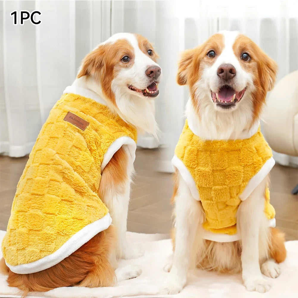 CozyFlair Winter Pet Coat - Yellow - S to 6XL