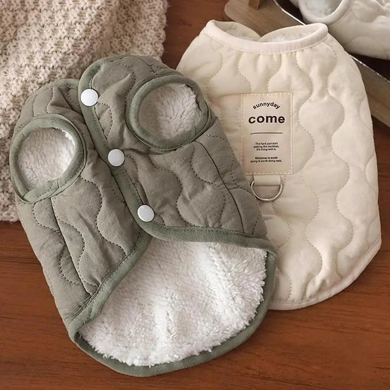 Arctic Comfort™ Winter Coat – Built-in Harness for Dogs & Cats - Green - S to XL