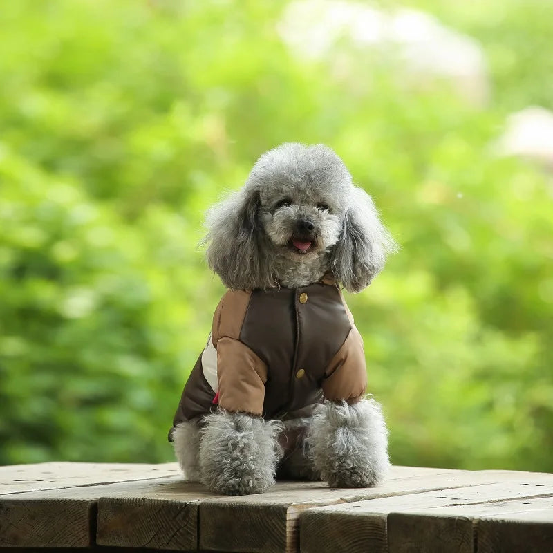 Pawrie LuxeShield™ Winter Jacket – Waterproof & Insulated Pet Coat - Brown -XS to 4XL