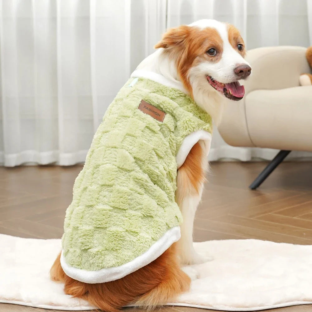 CozyFlair Winter Pet Coat - Green -  S to 6XL