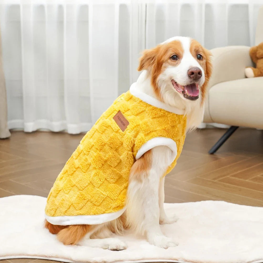CozyFlair Winter Pet Coat - Yellow - S to 6XL