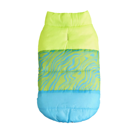 Winter Luxe Pet Coat – Plush-Lined Warmth for Dogs & Cats - Grenn Blue - XS to XXXL