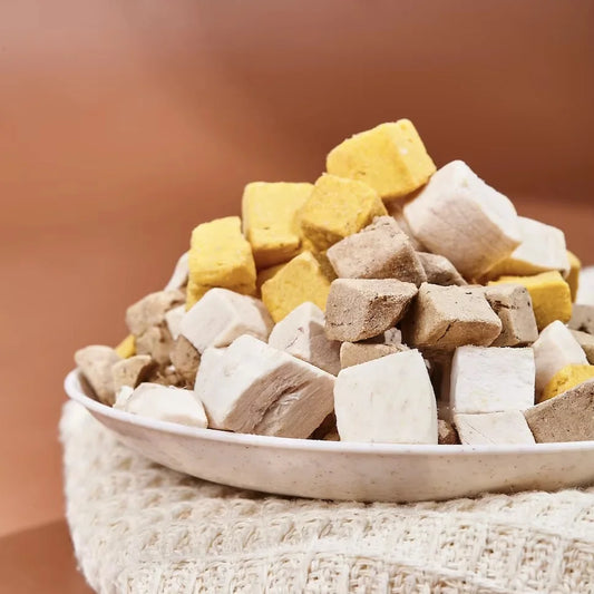 Waita Freeze-Dried Mixed Cubes – Duck Liver, Chicken & Egg Yolk (70g)