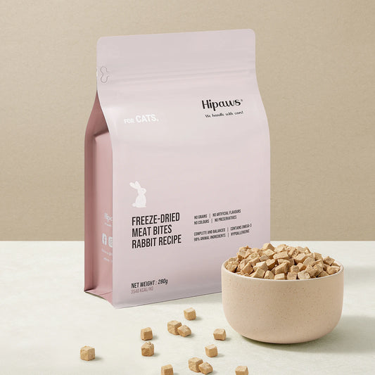 Hipaws Complete Natural Freeze-Dried Cat Food – Rabbit Recipe (280g)