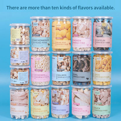 Freeze-Dried Gourmet Mix – Chicken, Duck, Beef, Cod, Quail Egg (Cats & Dogs)