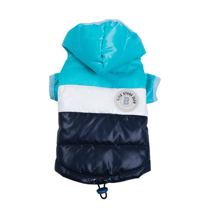Pawrie LuxeShield™ Winter Jacket – Waterproof & Insulated Pet Coat - Blue Black -XS to 4XL