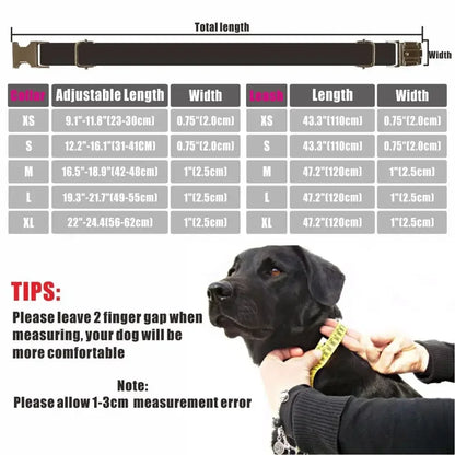 Personalised Plaid Dog Collar & Lead Set