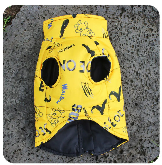 Pawrie LuxeGuard Waterproof Dog Jacket – Autumn/Winter Edition - Yellow