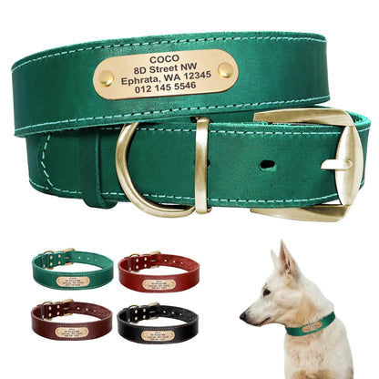 Custom Leather Dog Collar - Red Brown - 2XS to XL