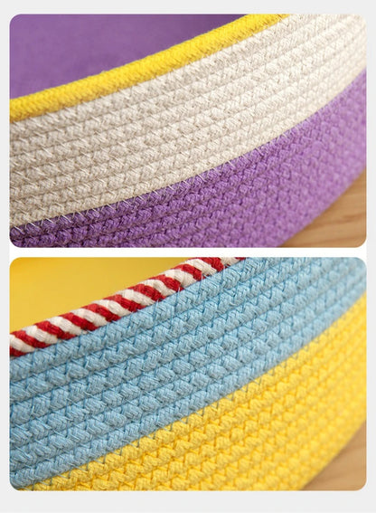 Rattan Haven Cat Bed - JuPet - Purpe Bed Pad