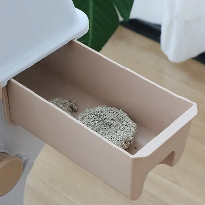 Pawrie Semi-automatic Cat Litter Box – Oversized, Splash-proof & Easy Clean