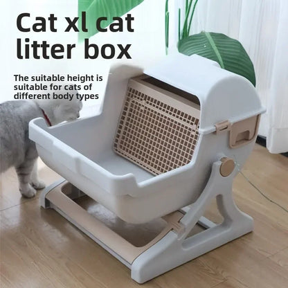 Pawrie Semi-automatic Cat Litter Box – Oversized, Splash-proof & Easy Clean