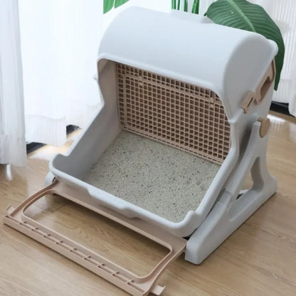 Pawrie Semi-automatic Cat Litter Box – Oversized, Splash-proof & Easy Clean