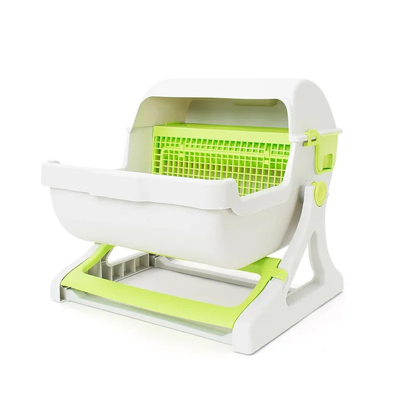 Pawrie Semi-automatic Cat Litter Box – Oversized, Splash-proof & Easy Clean