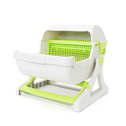 Pawrie Semi-automatic Cat Litter Box – Oversized, Splash-proof & Easy Clean