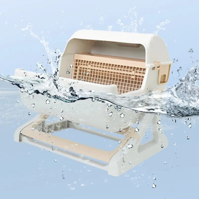 Pawrie Semi-automatic Cat Litter Box – Oversized, Splash-proof & Easy Clean