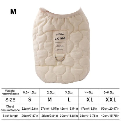 Arctic Comfort™ Winter Coat – Built-in Harness for Dogs & Cats - Biege - S to XL