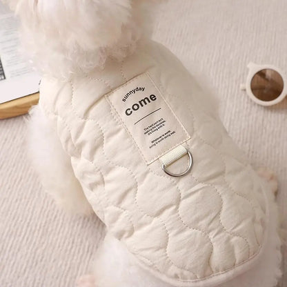 Arctic Comfort™ Winter Coat – Built-in Harness for Dogs & Cats - Biege - S to XL