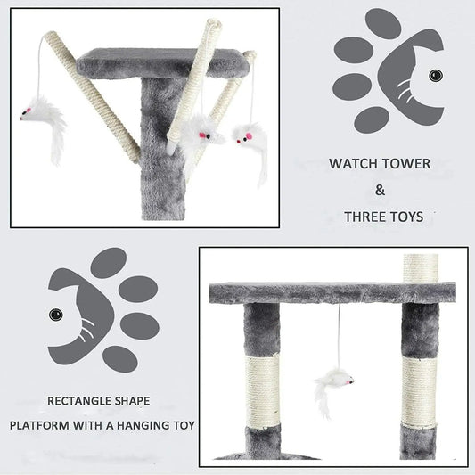 Pawrie Luxe Cat Tower - 140cm