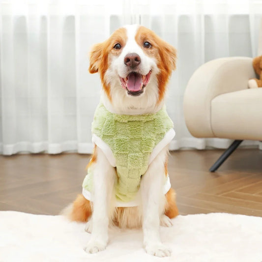 CozyFlair Winter Pet Coat - Green -  S to 6XL